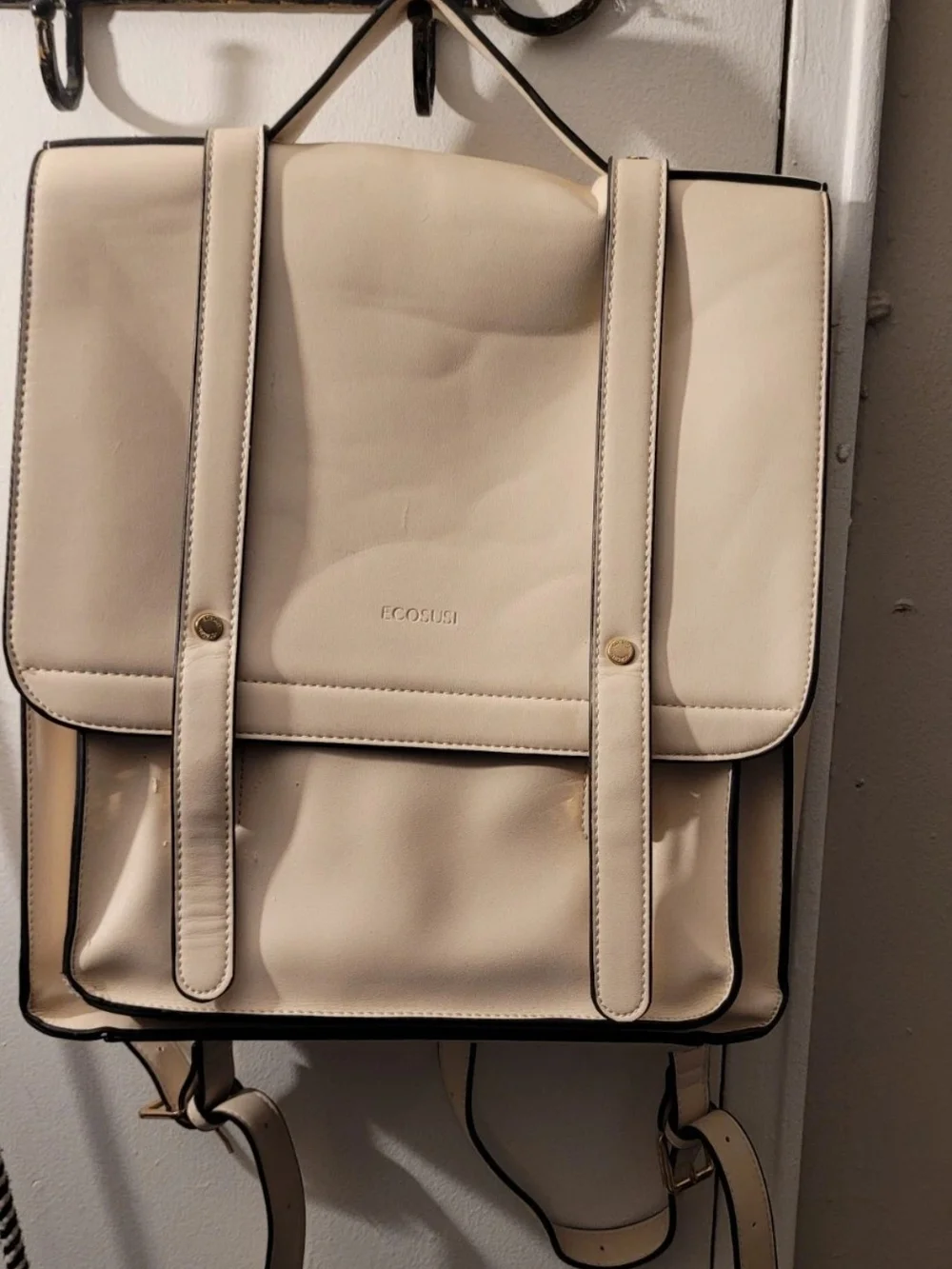BCOSU Beige Laptop Backpack for Women